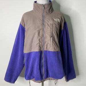 The North Face Women's Denali Provincial Blue Gray Polyester Jacket Size Large